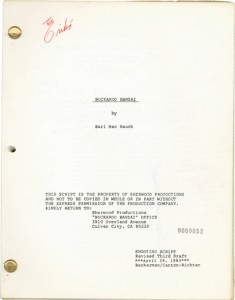 Script cover page