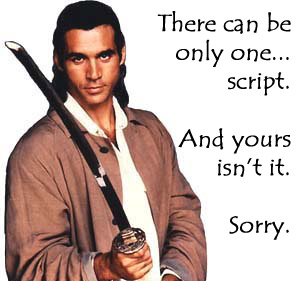 There can be only one... script